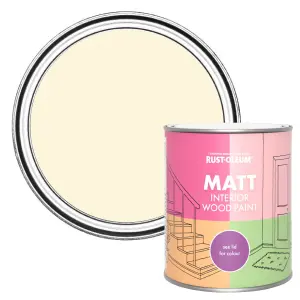 Rust-Oleum Clotted Cream Matt Interior Wood Paint  750ml