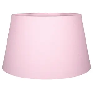 Traditional Linen Fabric Drum Shade for Pendant & Lampshade Pink / 19cm H x 30cm W x 30cm D