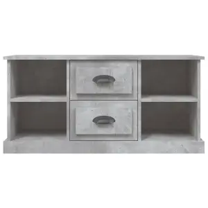 Berkfield TV Cabinet Concrete Grey 99.5x35.5x48 cm Engineered Wood