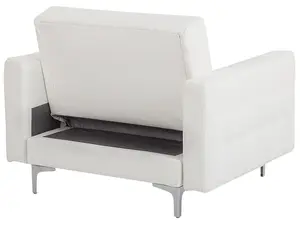 Armchair ABERDEEN Faux Leather White