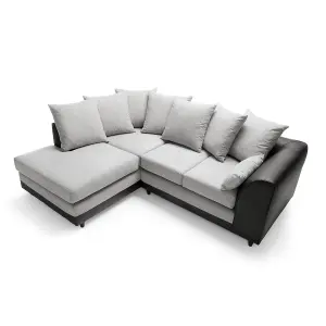 Dylan Corner Sofa Left Facing in Light Grey