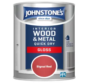 Johnstone's Quick Dry Gloss Signal Red 750ml