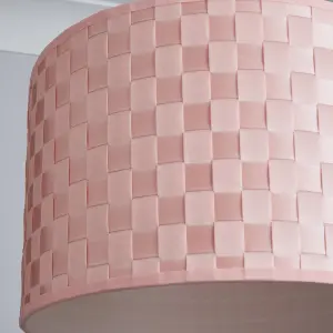 Inlight Juno Pink Woven Lamp shade (D)35cm