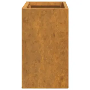 Berkfield Wall Planters 2 pcs Rusty Corten Steel 53x10x17 cm