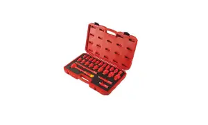 Laser 6147 24pc VDE 1000V Insulated Socket Set 1/2" Drive 10-32mm