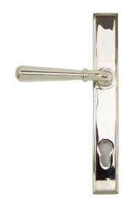 From The Anvil Polished Nickel Newbury Slimline Lever Espag. Lock Set