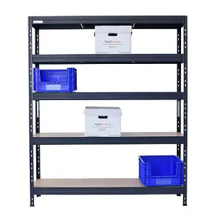 Rapid Racking Rapid 3 Pro 1800h x 1500w x 600mmd Grey 5 Fibreboard Shelves