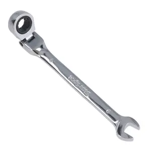 9mm Metric Flexible Combination Ratchet Spanner Wrench Bi-Hex 12 Sided