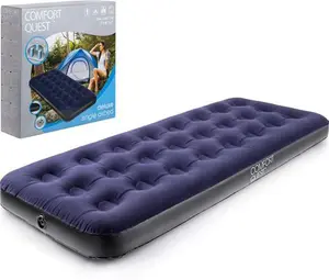 Comfort Quest Single 449755 Inflatable Blow Up Camping Mattress Guest Air Bed