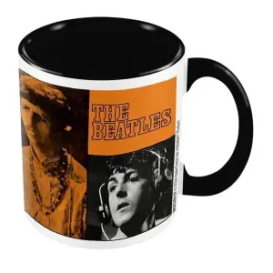 The Beatles All You Need Is Love Inner Two Tone Mug Black/Orange (One Size)