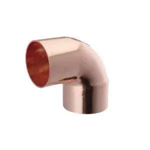 Flomasta End feed 90° Equal Street Pipe elbow (Dia)15mm, Pack of 2