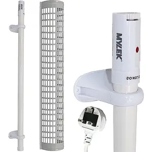 Tubular Heater 135W Low Energy - Tube 105cm and Cage Guard 91cm - Adjustable Thermostat