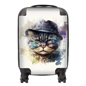 Selkirk Rex Cat Splashart Suitcase - Small