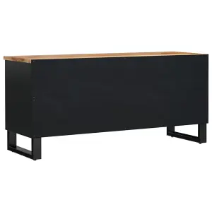 Berkfield TV Cabinet 100x33x46 cm Solid Wood Acacia&Engineered Wood