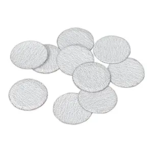 Sealey Hook-and-Loop Sanding Disc Diameter 50mm 80 Grit Pack Of 10 White SA701D80G