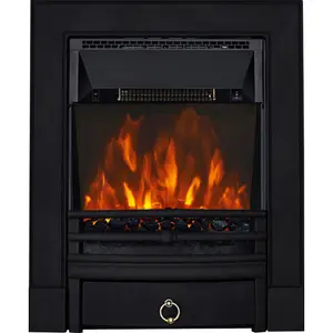 Focal Point Soho 2kW Cast iron effect Electric Fire (H)555mm (W)390mm (D)114mm