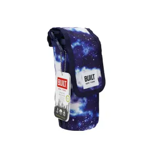 BUILT Insulated Bottle Bag with Shoulder Strap and Food-Safe Thermal Lining - Galaxy