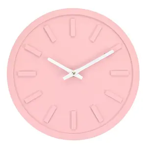 Interval Minimalist Wall Clock 30cm - Pink