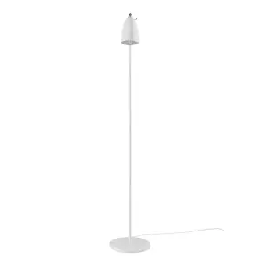 Nordlux DFTP Nexus 2 Swivel Joint Indoor Living Dining Floor Lamp in White/TeleGrey (H) 140.8cm