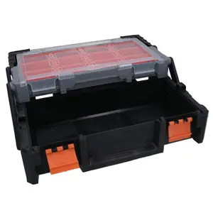 18in Cantilever Style Toolbox Tool Box Storage Container Organiser Compartment