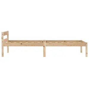 Berkfield Bed Frame Solid Pine Wood 90x200 cm