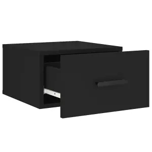 Berkfield Wall-mounted Bedside Cabinets 2 pcs Black 35x35x20 cm