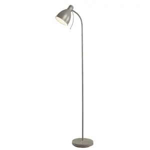 First Choice Lighting Sven Grey Floor Lamp / Reading Light