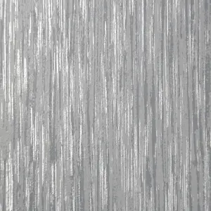 GoodHome Ciral Dark grey Metallic effect Striped Textured Wallpaper