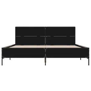 Berkfield Bed Frame without Mattress Black 140x190 cm