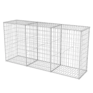 Coline Gabion Basket Steel Outdoor Garden Basket Wall Wire Fence 100cm H x 200cm W x 50cm D