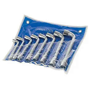 8 Piece 8mm 19mm L Shaped Socket Wrench Set Double Ended