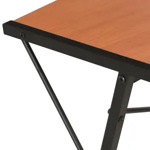 Berkfield Desk with Shelf Black and Brown 116x50x93 cm