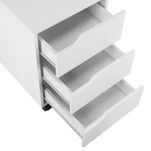 Mishia 40cm Wide 3 -Drawer Mobile File Cabinet