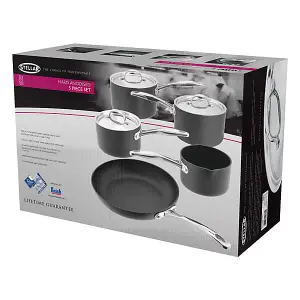 Stellar 6000 Hard Anodised 5 Piece Cookware Set