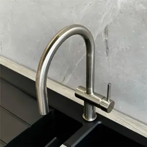 Liquida W19BN Single Lever Pull Out Head Brushed Nickel Kitchen Mixer Tap