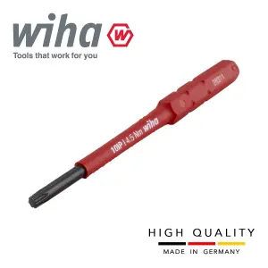 Wiha SlimBits Torx Plus Screwdriver 10IP Head 75mm 1000v VDE Electrician 43148