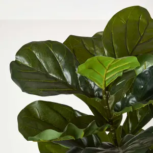 Homescapes Artificial Fiddle Leaf Fig Tree in Pot, 120 cm Tall