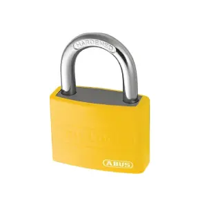 ABUS Mechanical T65AL/40mm My Lock Aluminium Padlock Yellow Keyed Alike 6401