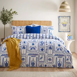 furn. Frieze Abstract Greek Symbol Duvet Cover Set