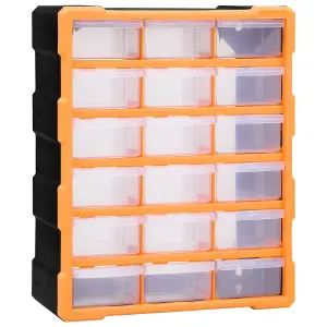 Berkfield Multi-drawer Organiser with 18 Middle Drawers 38x16x47 cm