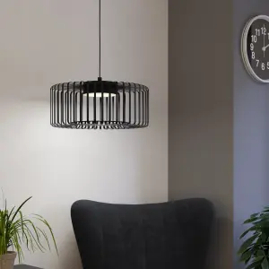 EGLO Ginestrone-Z Black Steel RGB Pendant Light