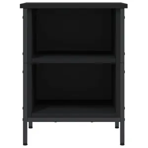 Berkfield Shoe Cabinet Black 38x35x50 cm Engineered Wood