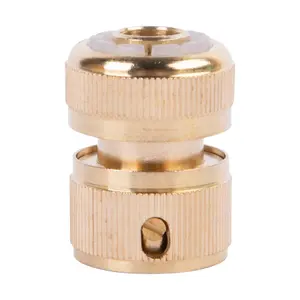 Green Blade - Brass Hose End Connector - 1/2" - Brass