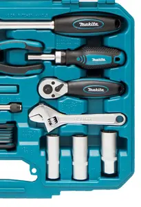 Makita 87 PC Mechanics Spanner Socket Screwdriver Set General Maintenance Kit +