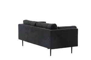 Boom Sofa , Black / Black Fabric / linen