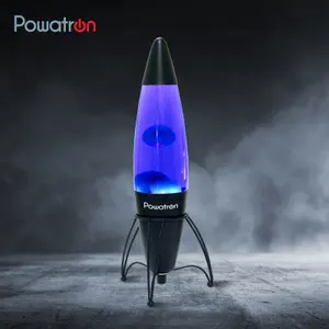 Retro Rocket Shaped  Lava Lamp