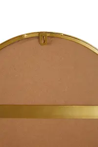 Interiors by Premier Cora Wall Mirror with Gold Finish Frame