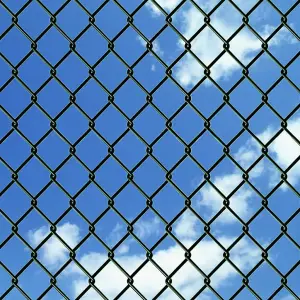 Berkfield Chain Link Fence Steel 1x25 m Green