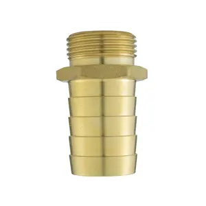 Solid brass pipe hosetails to male bsp thread for pumps,filters water features and fountains 32mm barb-1.25" bsp(41.9mm)