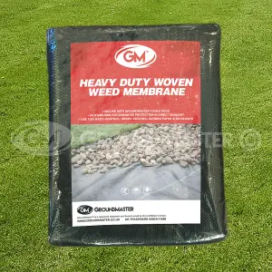 3m x 25m Weed Suppressant Garden Ground Control Fabric + 50 Pegs